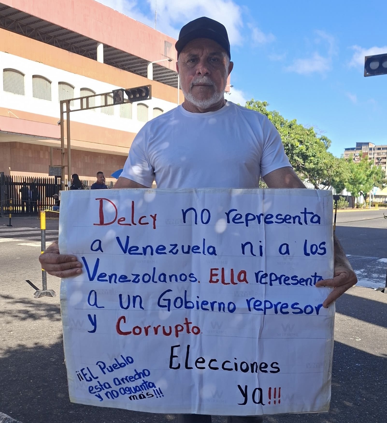 Bolívar Joven Caroní protesta en Alta Vista en rechazo a la participación de Delcy Rodríguez en la ONU