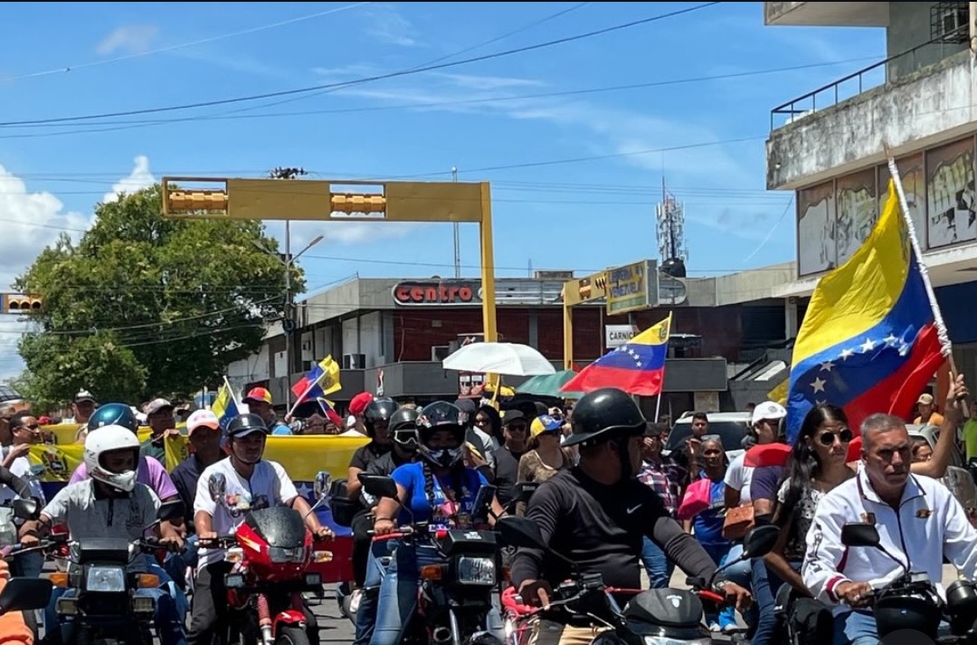 Ciudad Bolívar salió a las calles para exigir el ingreso de María Corina Machado y elecciones libres