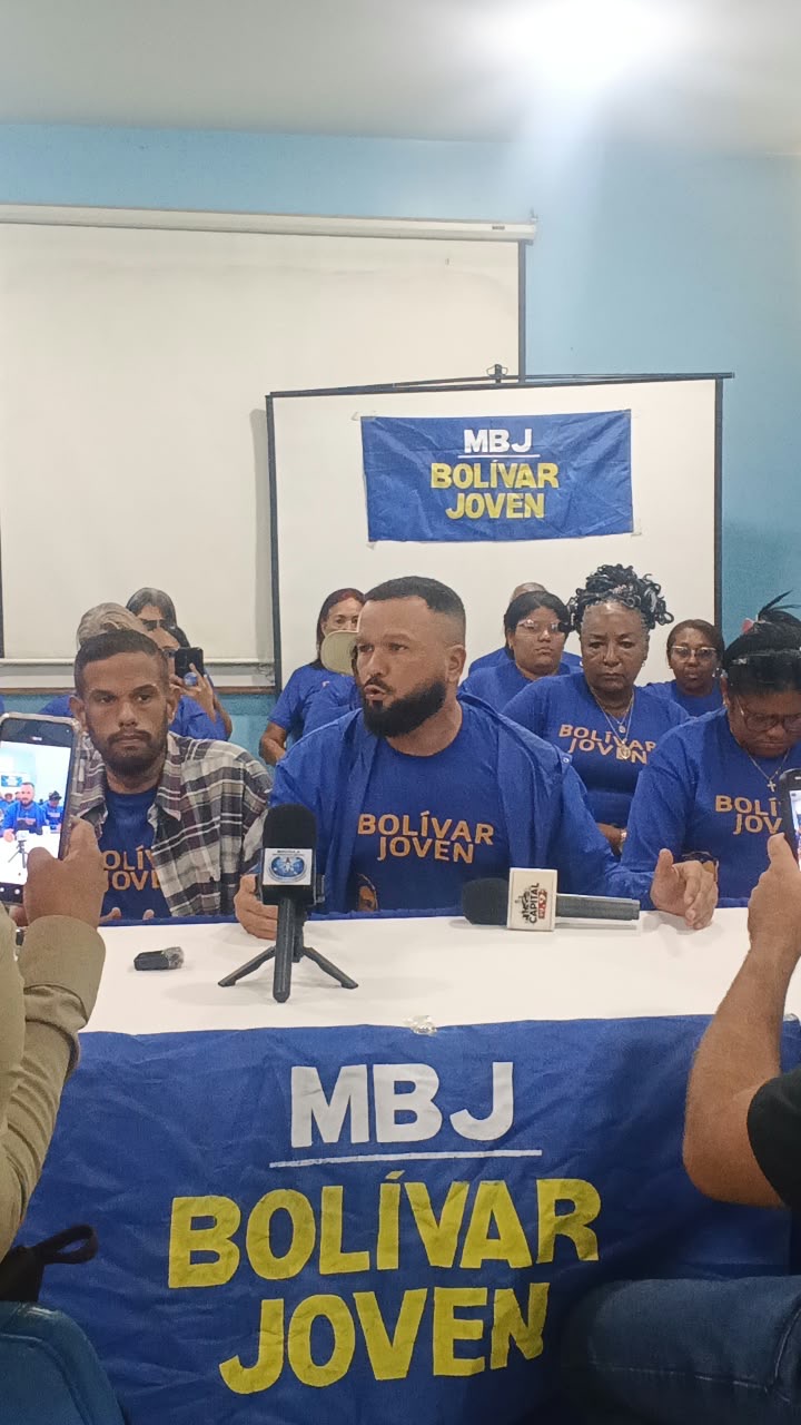 Miguel Avila "Desde el Movimiento Bolívar Joven exigimos que cesen los cortes eléctricos en Ciudad Bolivar".